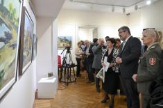 State Secretary Starović opens exhibition of paintings by Branislav Vuleković