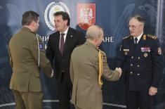 Пријем министра одбране и начелника Генералштаба поводом новогодишњих и божићних празника
