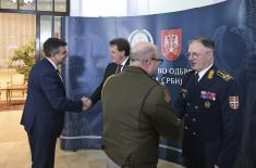 Пријем министра одбране и начелника Генералштаба поводом новогодишњих и божићних празника