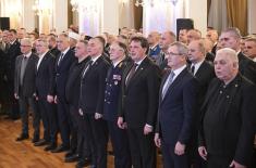 Пријем министра одбране и начелника Генералштаба поводом новогодишњих и божићних празника