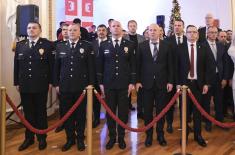 Пријем министра одбране и начелника Генералштаба поводом новогодишњих и божићних празника