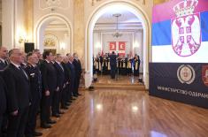 Пријем министра одбране и начелника Генералштаба поводом новогодишњих и божићних празника