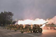 Почасна артиљеријска паљба на Калемегдану поводом Дана Војске Србије