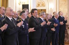 Пријем министра одбране и начелника Генералштаба поводом новогодишњих и божићних празника