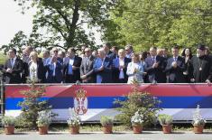 Председник Вучић присуствовао Дану Одреда војне полиције специјалне намене „Кобре“ и уручио војну заставу