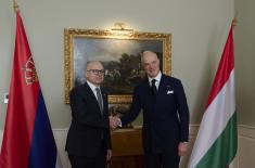 Meeting between ministers Vučević and Szalay-Bobrovniczky in Budapest