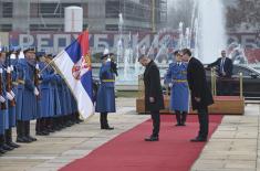 Председник Вучић дочекао председника Словачке Републике Пелегринија