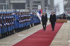 Председник Вучић дочекао председника Словачке Републике Пелегринија