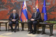 Председник Вучић дочекао председника Словачке Републике Пелегринија