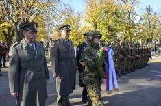 Ministry of Defence and Serbian Armed Forces delegations lay wreaths to mark Veterans Day