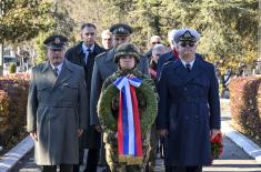 Ministry of Defence and Serbian Armed Forces delegations lay wreaths to mark Veterans Day