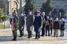 Ministry of Defence and Serbian Armed Forces delegations lay wreaths to mark Veterans Day