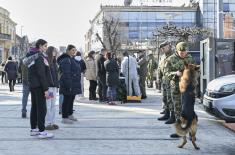 Припадници Министарства одбране и Војске Србије на Сајму професионалне оријентације у Пироту