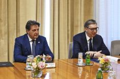 Meeting between President Vučić and Cypriot Defence Minister Palmas