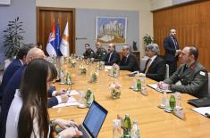 Meeting between President Vučić and Cypriot Defence Minister Palmas
