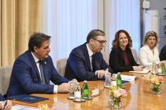 Meeting between President Vučić and Cypriot Defence Minister Palmas