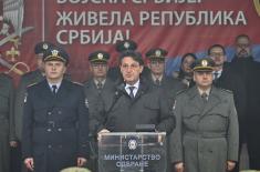 Ministar Gašić na polaganju zakletve vojnika generacije „decembar 2024“
