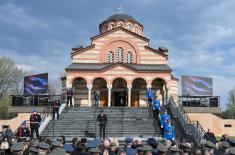 Ministar Vučević prisustvovao otkrivanju spomen-ploča novim kosovskim junacima u hramu u Nišu