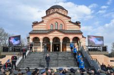 Minister Vučević attends unveiling of memorial plaques commemorating new Kosovo heroes in church in Niš