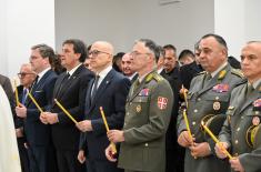 Minister Vučević attends unveiling of memorial plaques commemorating new Kosovo heroes in church in Niš