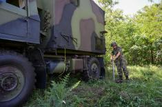 Обука јединица Бригаде везе у теренским условима