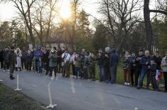 Počasna artiljerijska paljba, defile plovila Rečne flotile i nalet vazduhoplova povodom Dana državnosti 