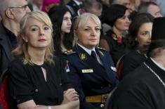 President Vučić Awards Candlemas Decoration in the Gallery of Central Military Club in Belgrade