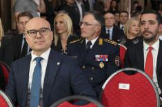 President Vučić Awards Candlemas Decoration in the Gallery of Central Military Club in Belgrade