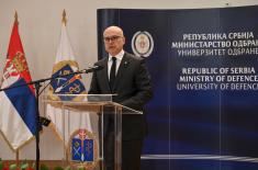 Minister Vučević Attends Celebration of University of Defence Day