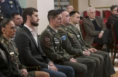 Minister Vučević attends ceremony marking Military Sports Day