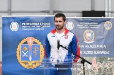 Svečani ispraćaj takmičara iz Olimpijskog tima u Atletskoj dvorani Vojne akademije 