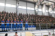 Svečani ispraćaj takmičara iz Olimpijskog tima u Atletskoj dvorani Vojne akademije 