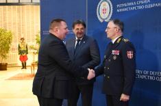 Prijem ministra odbrane i načelnika Generalštaba povodom novogodišnjih i božićnih praznika