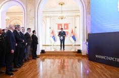 Prijem ministra odbrane i načelnika Generalštaba povodom novogodišnjih i božićnih praznika