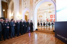 Prijem ministra odbrane i načelnika Generalštaba povodom novogodišnjih i božićnih praznika
