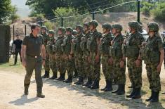 Обилазак припадника Војске Србије у Копненој зони безбедности