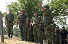 Обилазак припадника Војске Србије у Копненој зони безбедности