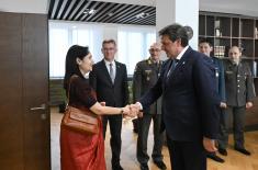 Sastanci ministra odbrane sa akreditovanim ambasadorima u Srbiji 