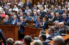 Свечаност поводом завршетка школовања 14. класе ВСБО и официра 68. класе ГШУ