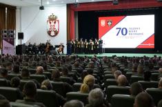 Министар Гашић присуствовао обележавању јубилеја 70 година Војне полиције