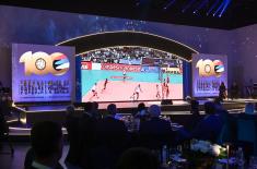 Minister Gašić attends celebration of 100 years of volleyball in Serbia