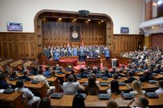 Свечаност поводом завршетка школовања 14. класе ВСБО и официра 68. класе ГШУ