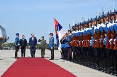President Vučić arrives at Serbian Armed Forces’ Capabilities Demonstration “Flag 2024”