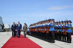 President Vučić arrives at Serbian Armed Forces’ Capabilities Demonstration “Flag 2024”