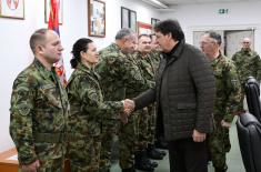 Ministar Gašić i general Mojsilović obišli Operativni centar sistema odbrane