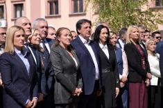 Министар Гашић присуствовао обележавању Дана српског јединства, слободе и националне заставе