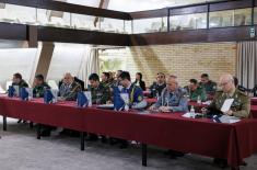 Foreign military representatives briefed on budget