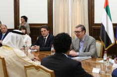 President Vučić meets with U.A.E. Minister of State for Defence Affairs