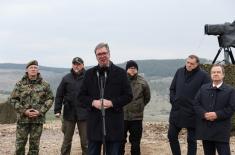 Predsednik Vučić: Zadovoljan sam ukupnom spremnošću naše vojske
