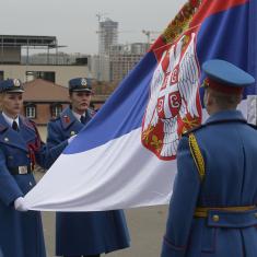 Gun salute performed on occasion of Statehood Day